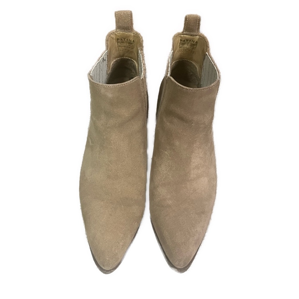 Tan Suede Ankle Boots - Picture 4 of 8